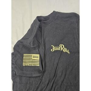 Rags Of Honor Jelly Roll Shirt Mens Small Black Beautifully Broken Veterans Tee